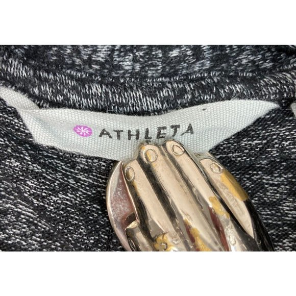*Athleta Dark Marl Pose Wrap Cardigan Womens X-Small Black Long Sleeve Soft - Picture 5 of 7
